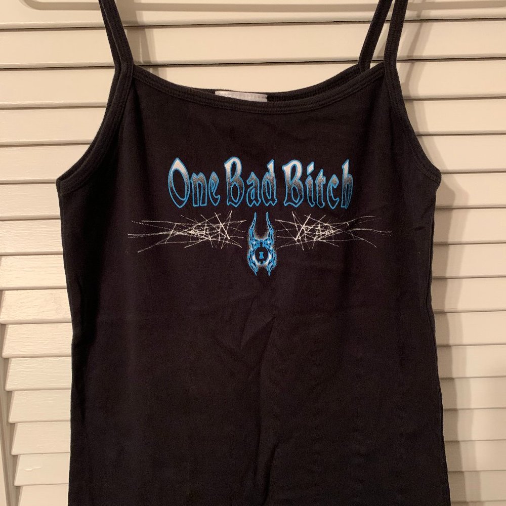One Bad Bitch motorcycle tank top